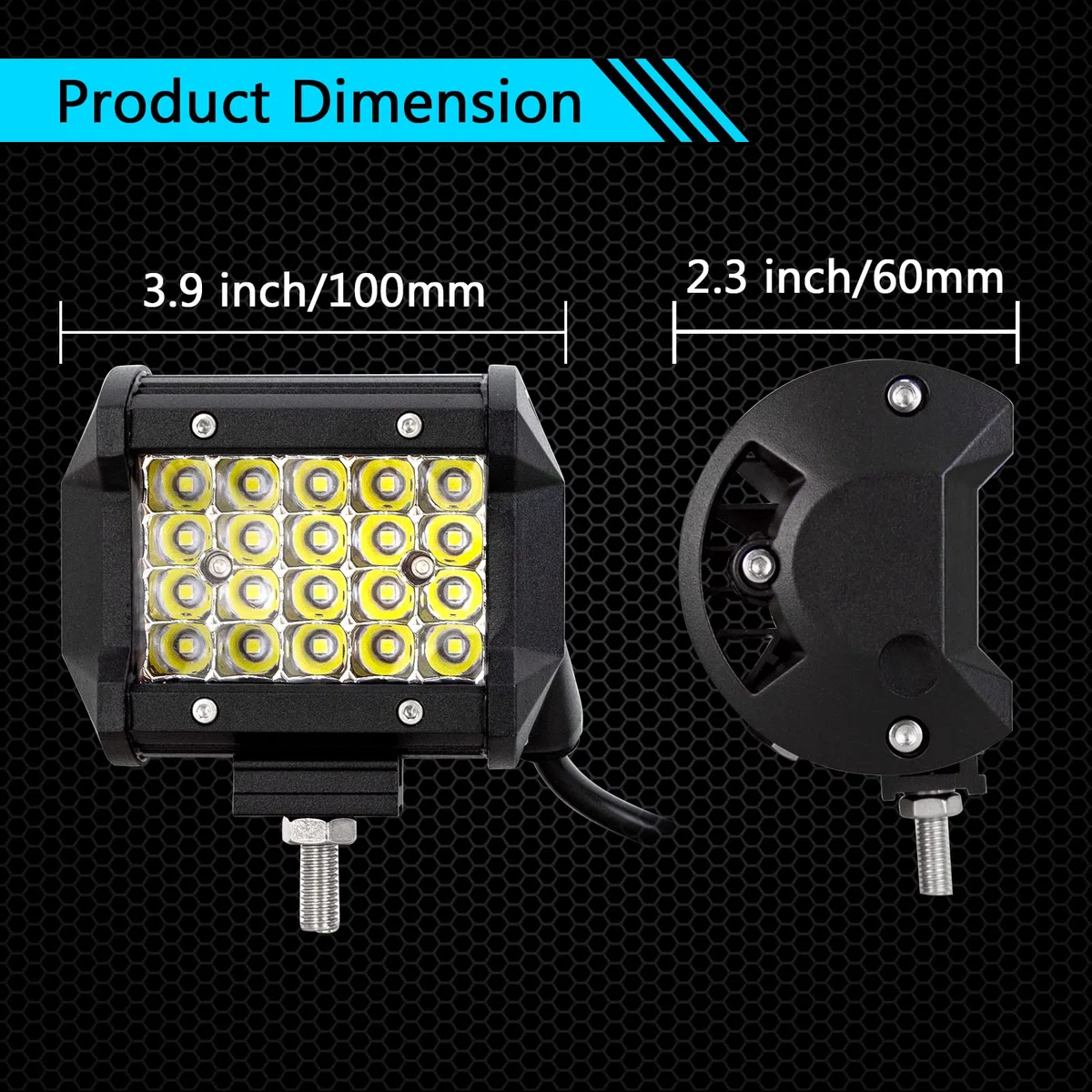 RIGIDON 32 Pollici 80cm 405W Curva Barra Led Fuoristrada Con 12V Cablaggio Kit, 2x 4 Pollici 60W Luci di Lavoro Per Auto Camion SUV ATV 4x4 Veicoli, Impermeabile 6000K Alluminio Barra Luce Led