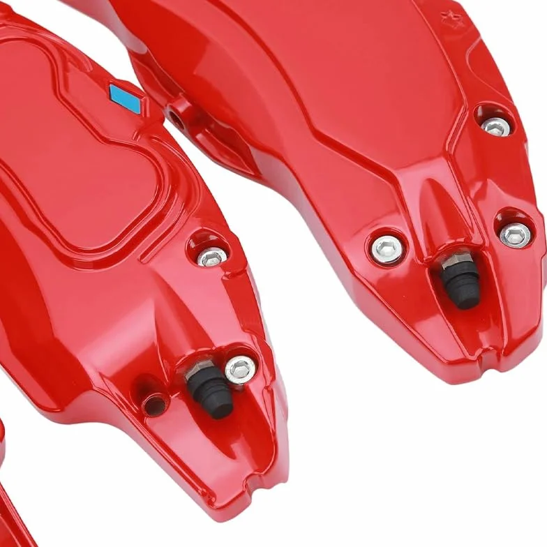 Copertura per pinza freno auto per VW T-ROC 2017-2024, 4 pezzi Coperchio Pinza Freno in Aluminum Alloy, Auto Coperture pinze Personalizzate Rosso