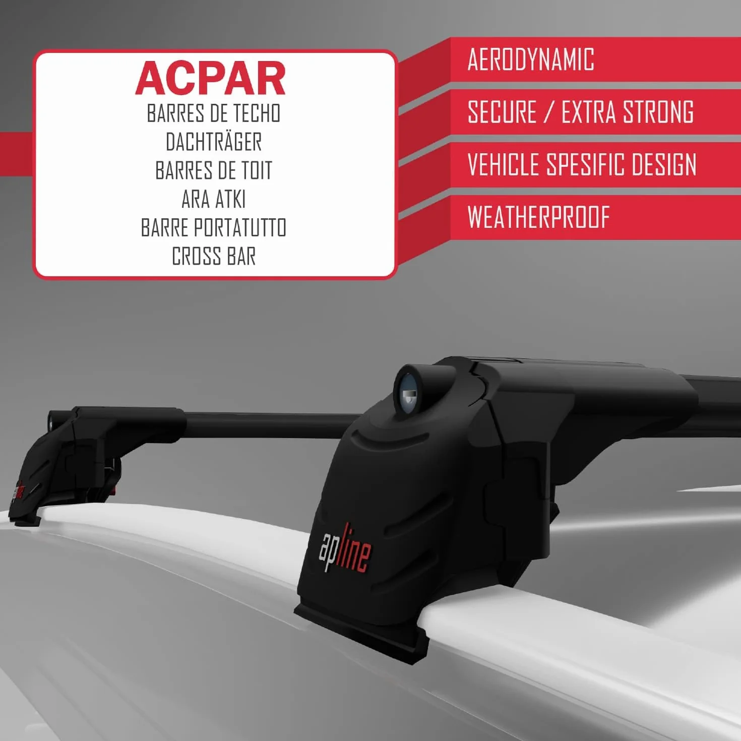 Compatibile con Volkswagen Tayron (DN) 2025-2026 Modello ACE-2 Barre Tetto Portapacchi Auto Barre Portatutto Nero Alluminio 2 Barre