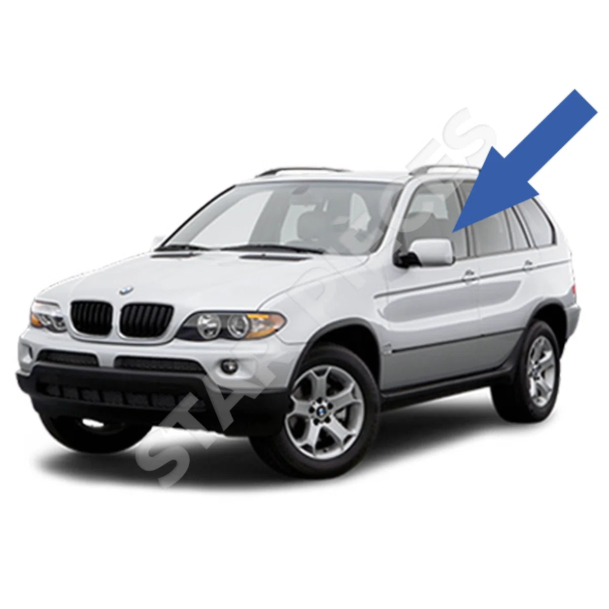 STARKIT PERFORMANCE Alzacristallo compatibile per BMW X5 E53 (2000-2006) ALZAVETRO ANTERIORE SINISTRO (guida) 51338254911