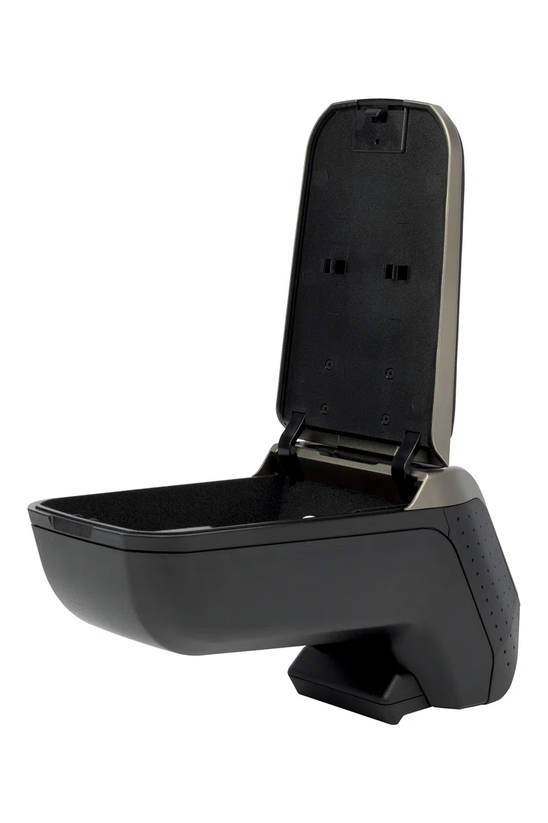 Bracciolo specifico nero/grigio Armster 2 per Nissan Juke f15 (2010-), con vano portaoggetti e ripiegabile