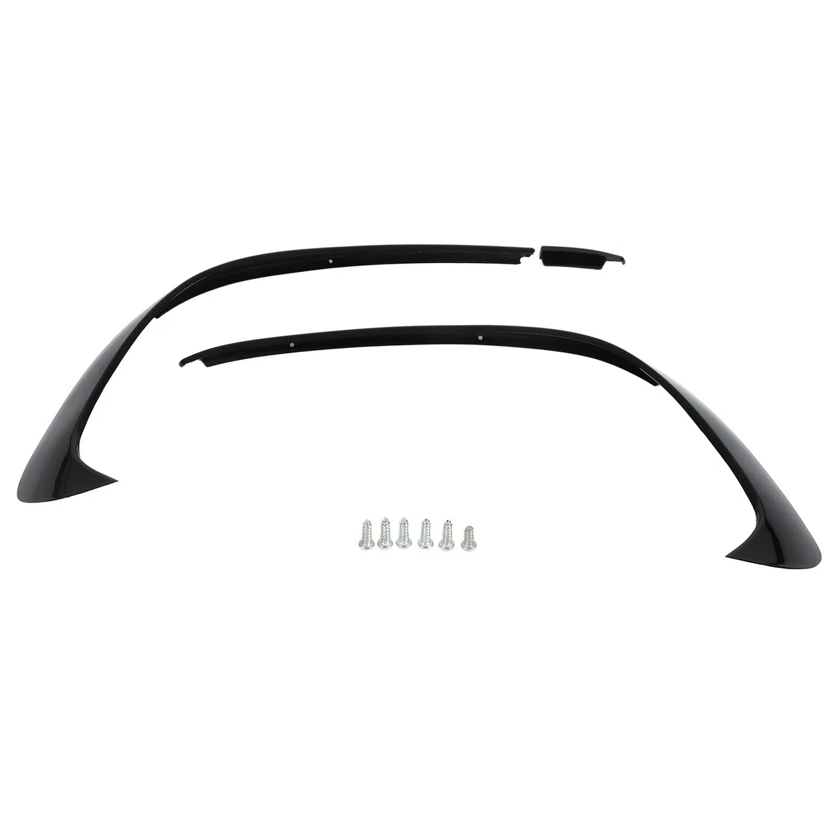 Yosoo Health Gear Sostituzione Spoiler Paraurti Anteriore Nero Lucido 3 Pezzi per Classe A W176 AMG-Line 2015-2018