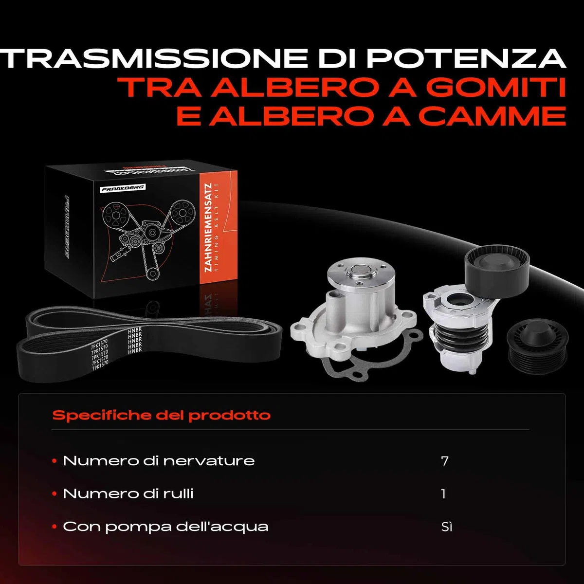 Frankberg tenditore cinghia dentata tenditore cinghia dentata tenditore tenditore cinghia tenditore ammortizzatore V-nervatura cinghia guida deflessione rullo Sostituire # KP17PK1570