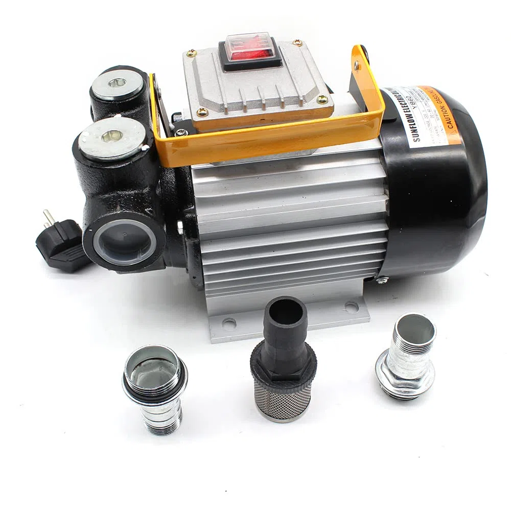 MINRS Pompa diesel, 230 V, 550 W, pompa per olio combustibile, 60 l/min, eccellente dissipazione del calore con filtro, impugnatura ergonomica, adatta per auto, fattorie, camion