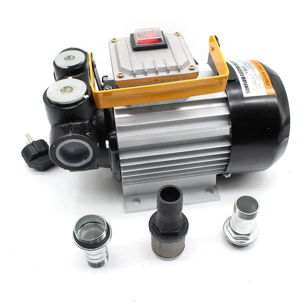 MINRS Pompa diesel, 230 V, 550 W, pompa per olio combustibile, 60 l/min, eccellente dissipazione del calore con filtro, impugnatura ergonomica, adatta per auto, fattorie, camion