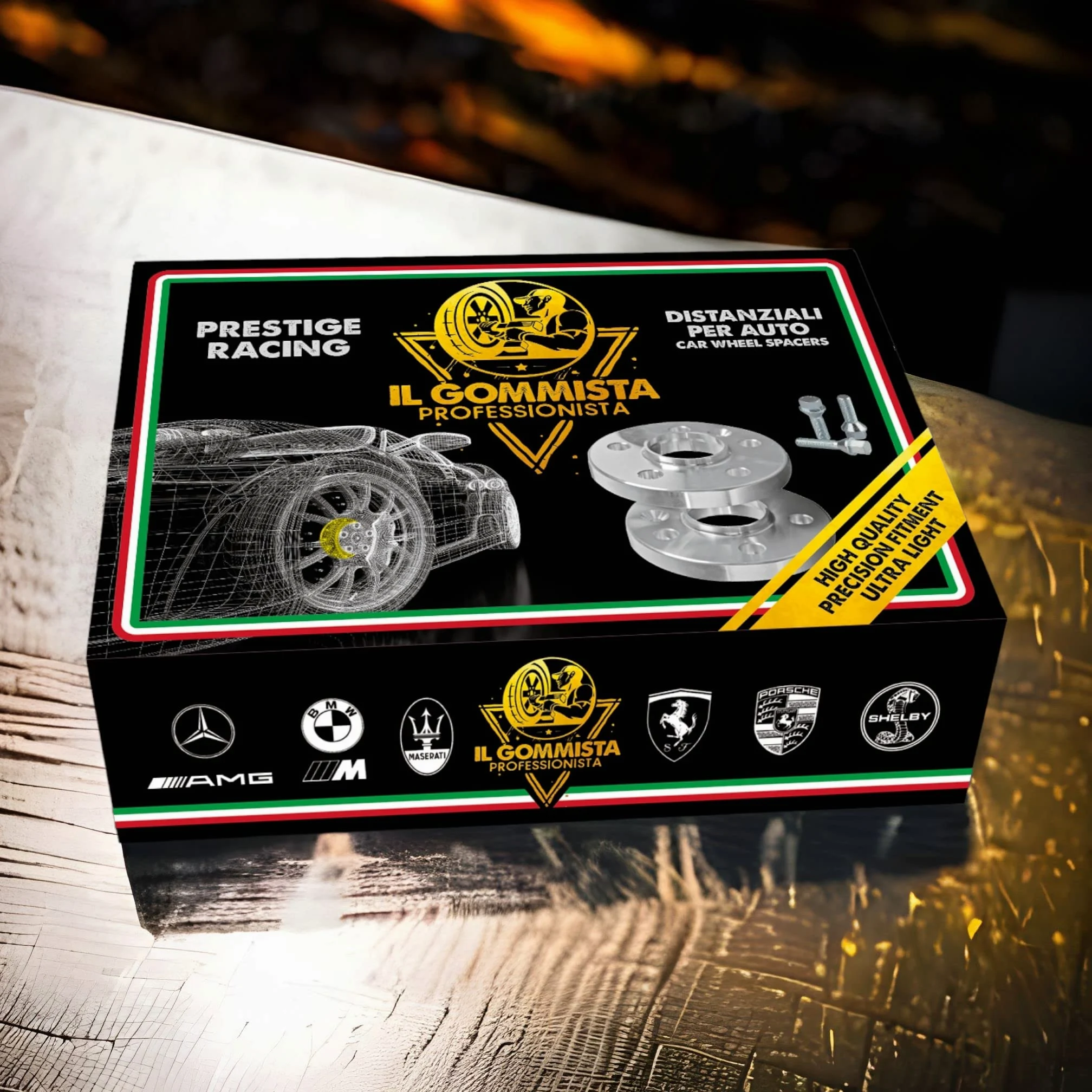 IGP 2 Distanziali Ruote 20 mm Compatibili con Audi A6 S6 RS6 dal 2011 al 2024 Type 4G 4G1 4G2 - C7 C8 + 10 bulloni in Acciaio