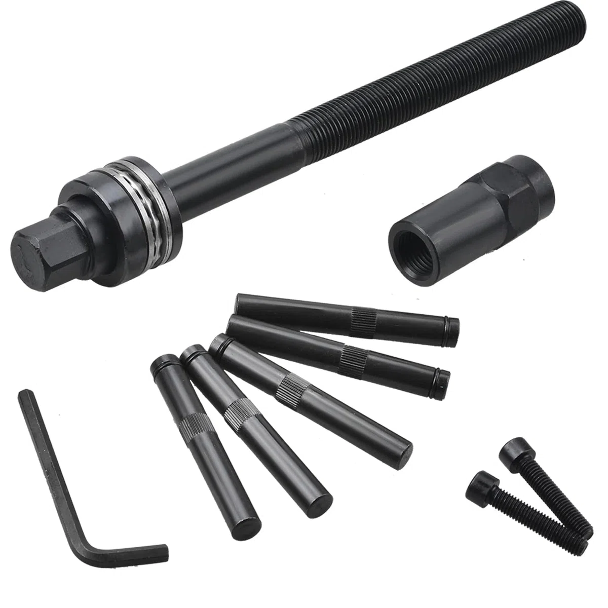 Strumento per la rimozione del Cuscinetto della Ruota Anteriore da 85 mm, Kit di rimozione del mozzo estrattore per pressa per Cuscinetti della Ruota, Compatibile con VW T5 Touareg