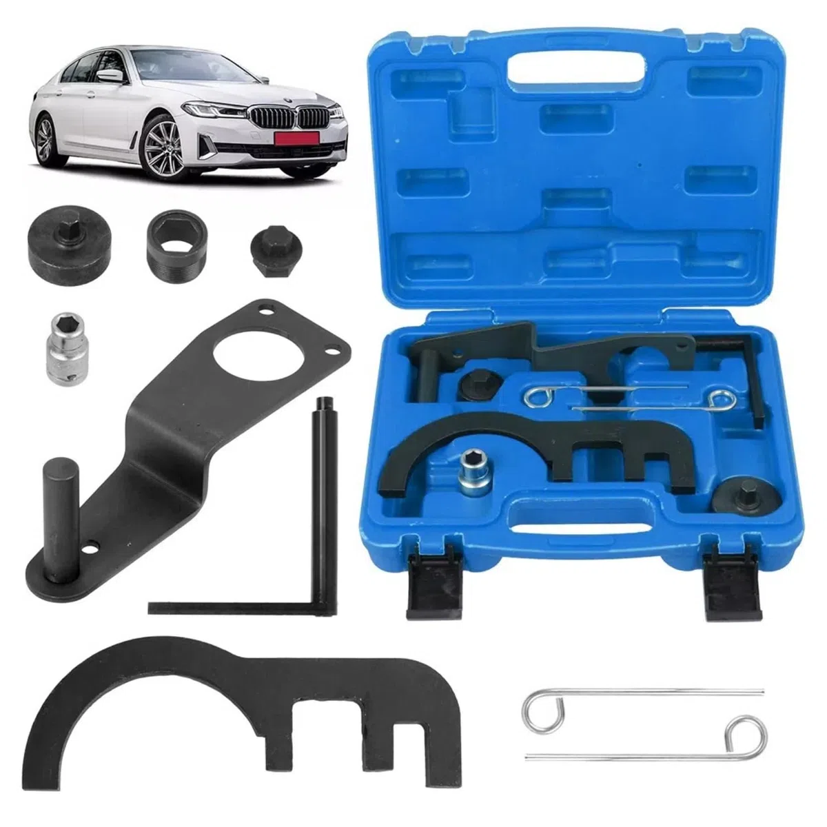 Kit Attrezzi Bloccaggio dell'Albero a Camme Motore Compatibile con BMW N47 N47S N57, Kit Messa in Fase del Motore per 2.0 Diesel/Motore