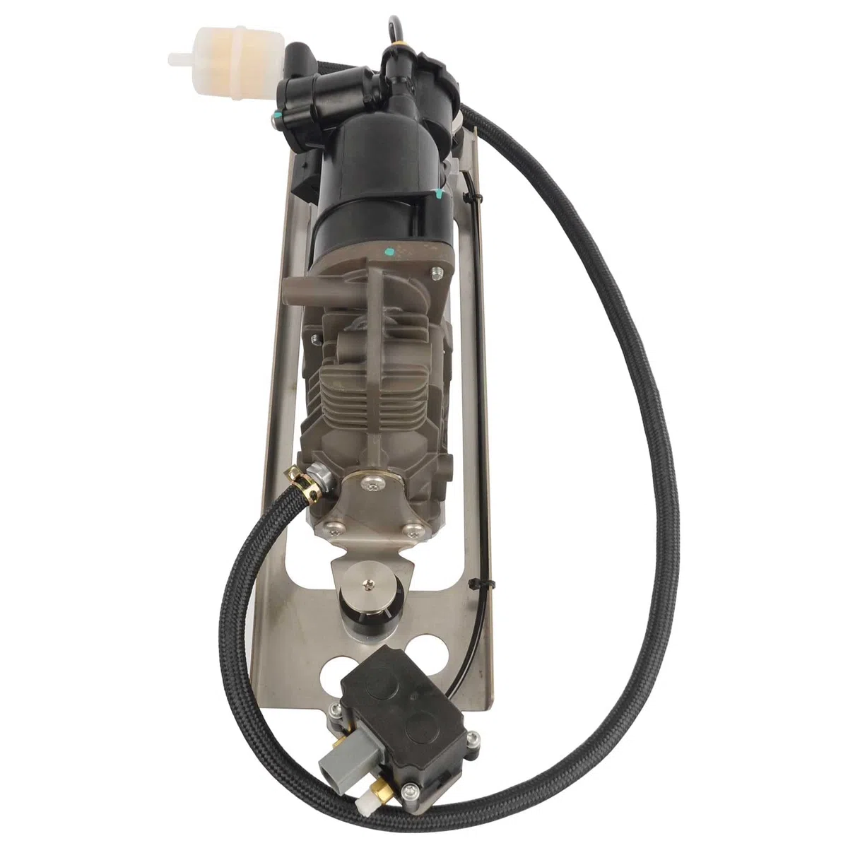 Bisenya Pompa compressore a molla ad aria con supporto 37106793778 37206792855 compatibile con 5 Touring E61 2004-2010