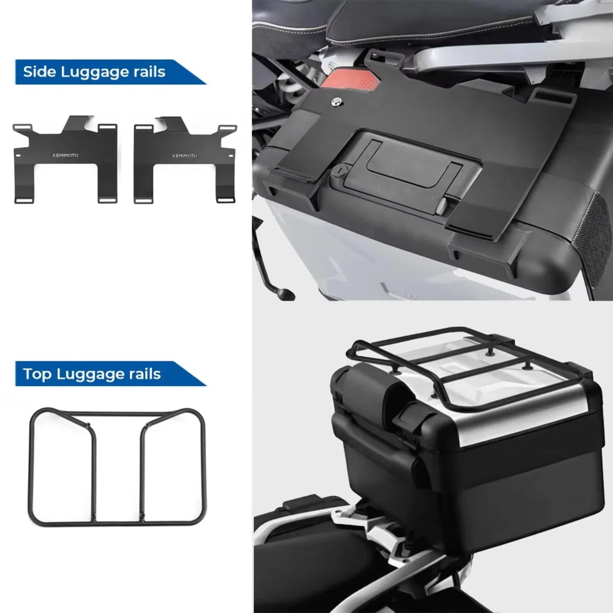 Motociclette portapacchi Per BMW R1200 1250 GS F850GS F750GS R1200GS R1250GS LC Per ADV Per Vario Case Portapacchi Rotaie Bagagli(Type1)