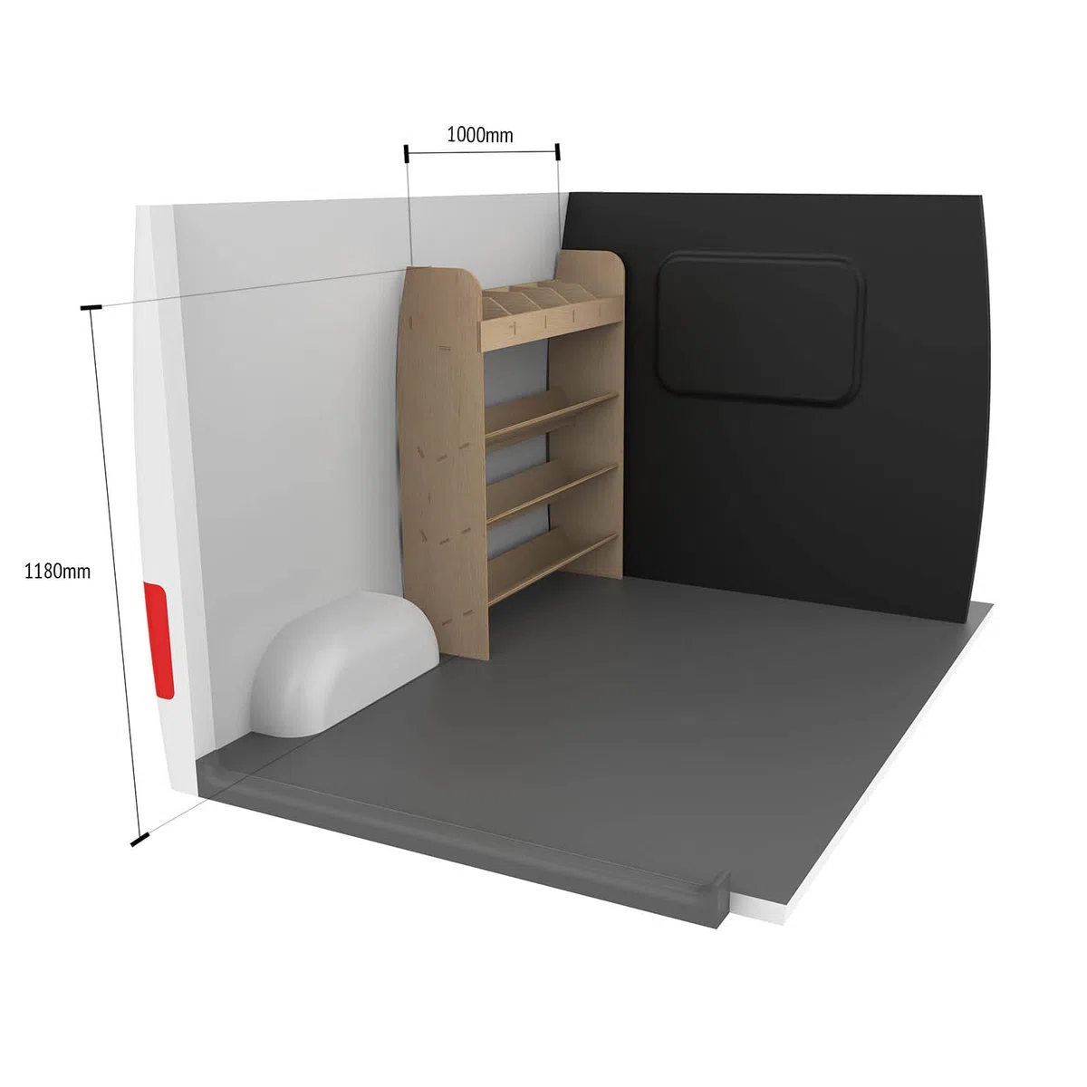 VANIFY - Scaffali per Furgone Citroen Jumpy M & XL (L2 & L3) 2016+ Estantería para caja de herramientas