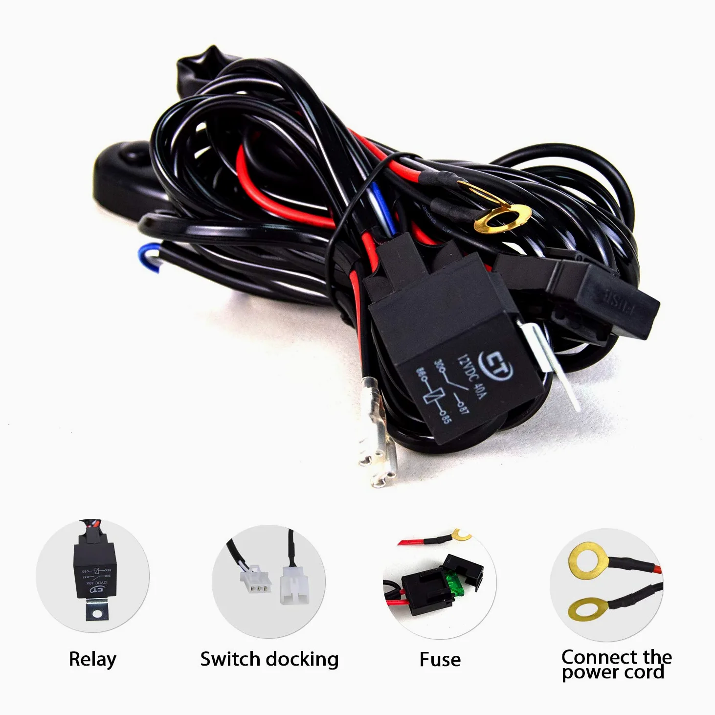 SKYWORLD Barra Led Fuoristrada, 52 pollici 130 cm 675W Curva Barra Luce Led con 12V Cablaggio Kit, Impermeabile Fari LED Luci da Lavoro per 4x4 Auto Camion SUV UTE ATV Barca, 6000K Bianca