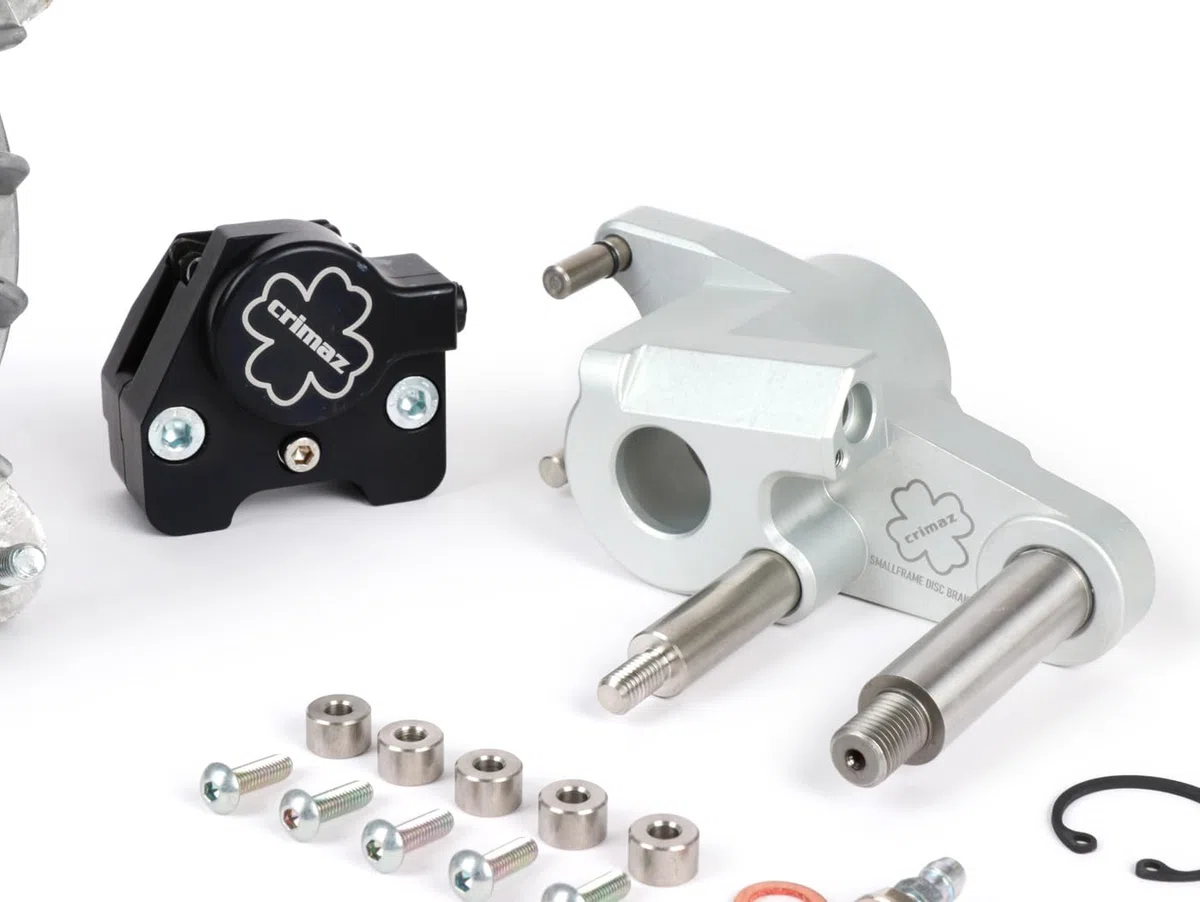 Kit Freno a disco Anteriore nero CRIMAZ 2.0 per Vespa 50 special n l r Primavera PK