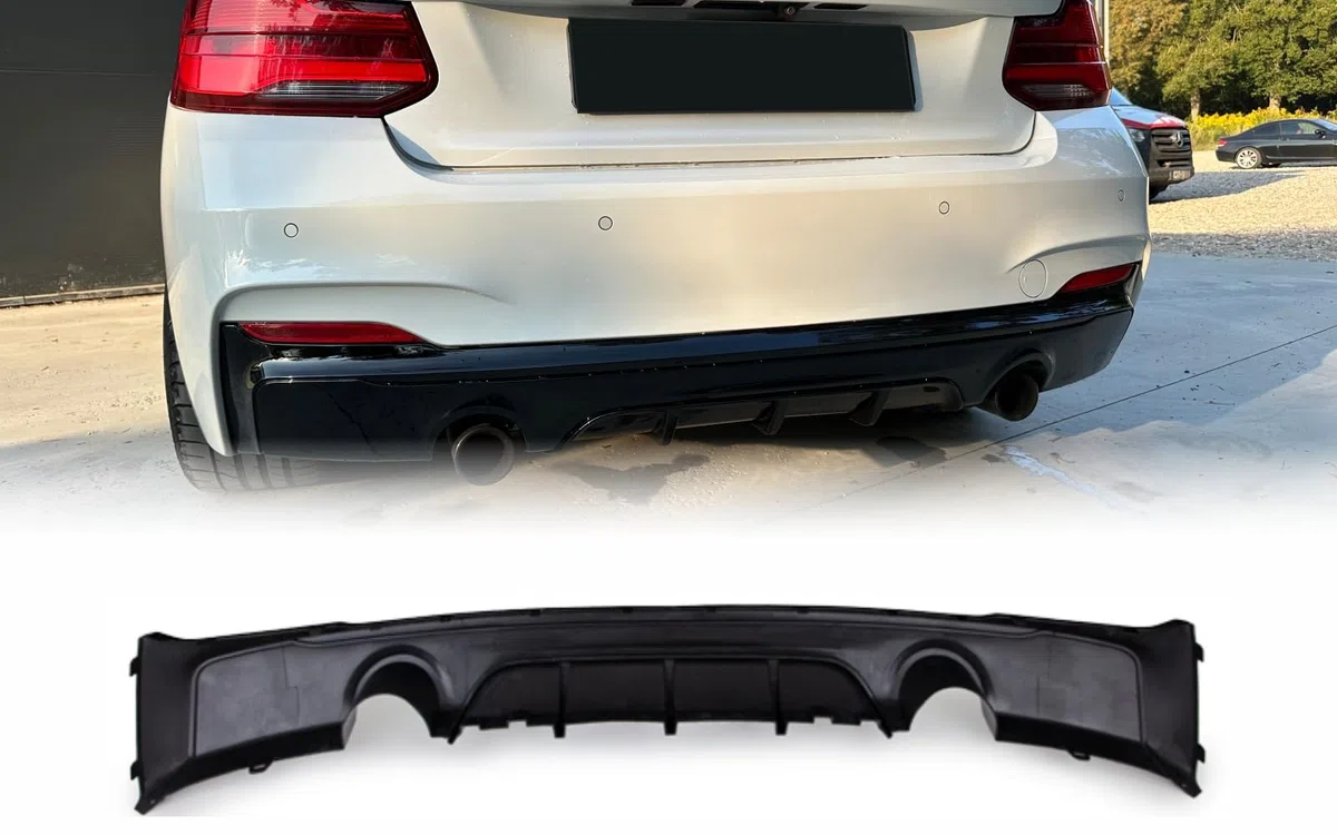 MpTuned F22 F23 Diffusore Nero Lucido per 2 M Sport 2014-2021 235i 240i