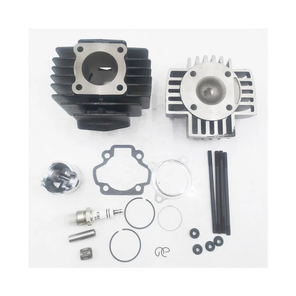 Kit Guarnizione Testa pistone Cilindro Adatto for PW50 PW50 QT50 60CC Kit ALESAGGIO Grande Cilindro PISTONE Guarnizione Testa