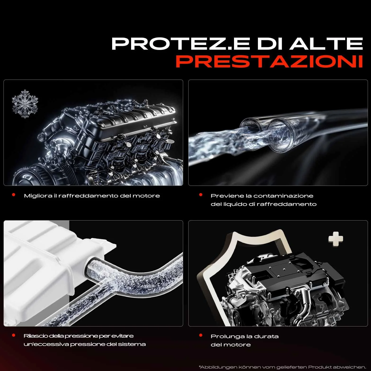 Frankberg Serbatoio di compensazione Serbatoio del liquido di raffreddamento Con Coperchio Compatibile con Daily V Daily VI Replace# 5801303409, 5801303414