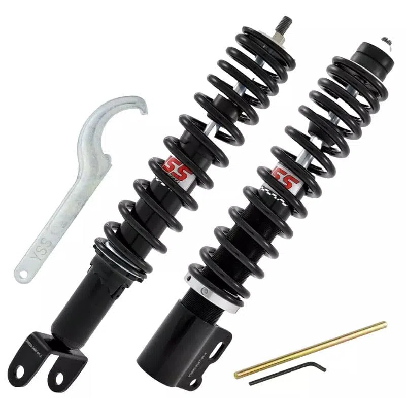KIT AMMORTIZZATORI YSS REGOLABILI ANTERIORE POSTERIORE adatto per VESPA PX 125 150 200 PE