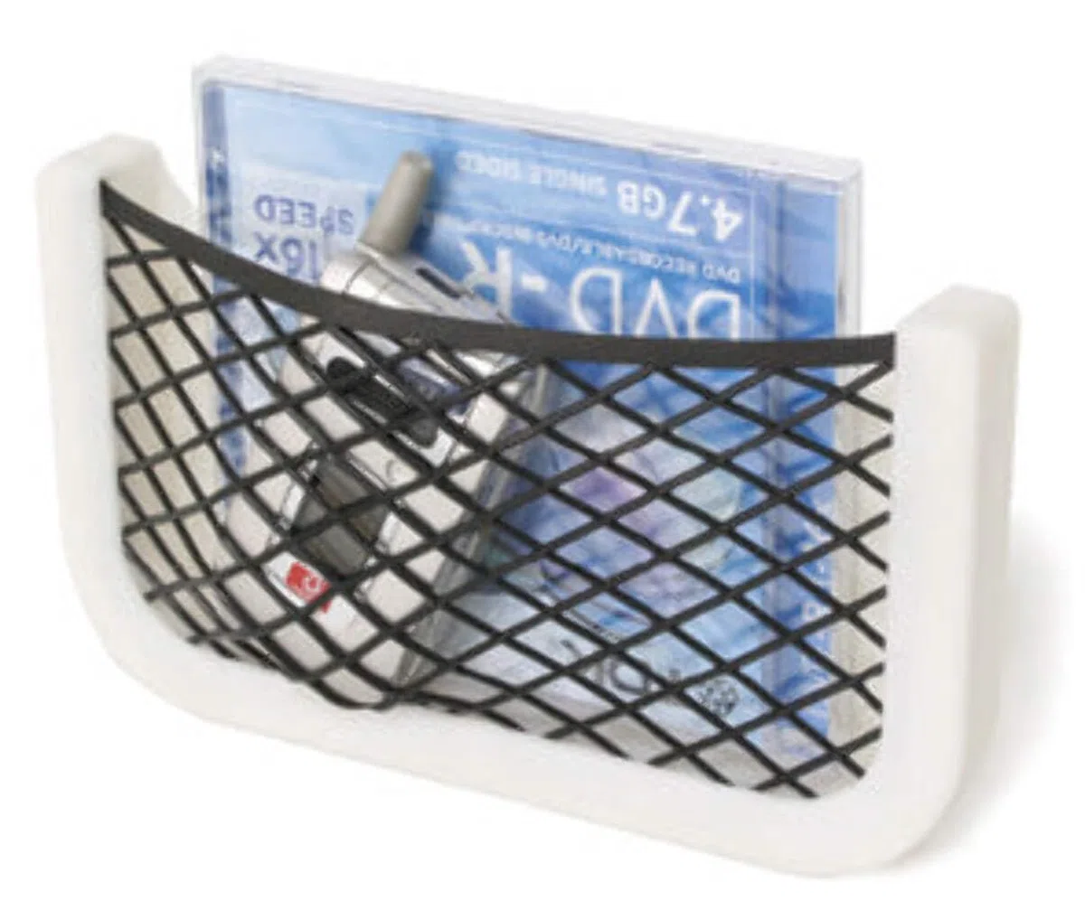 Tasca Portaoggetti con rete BIANCO 120x205 mm