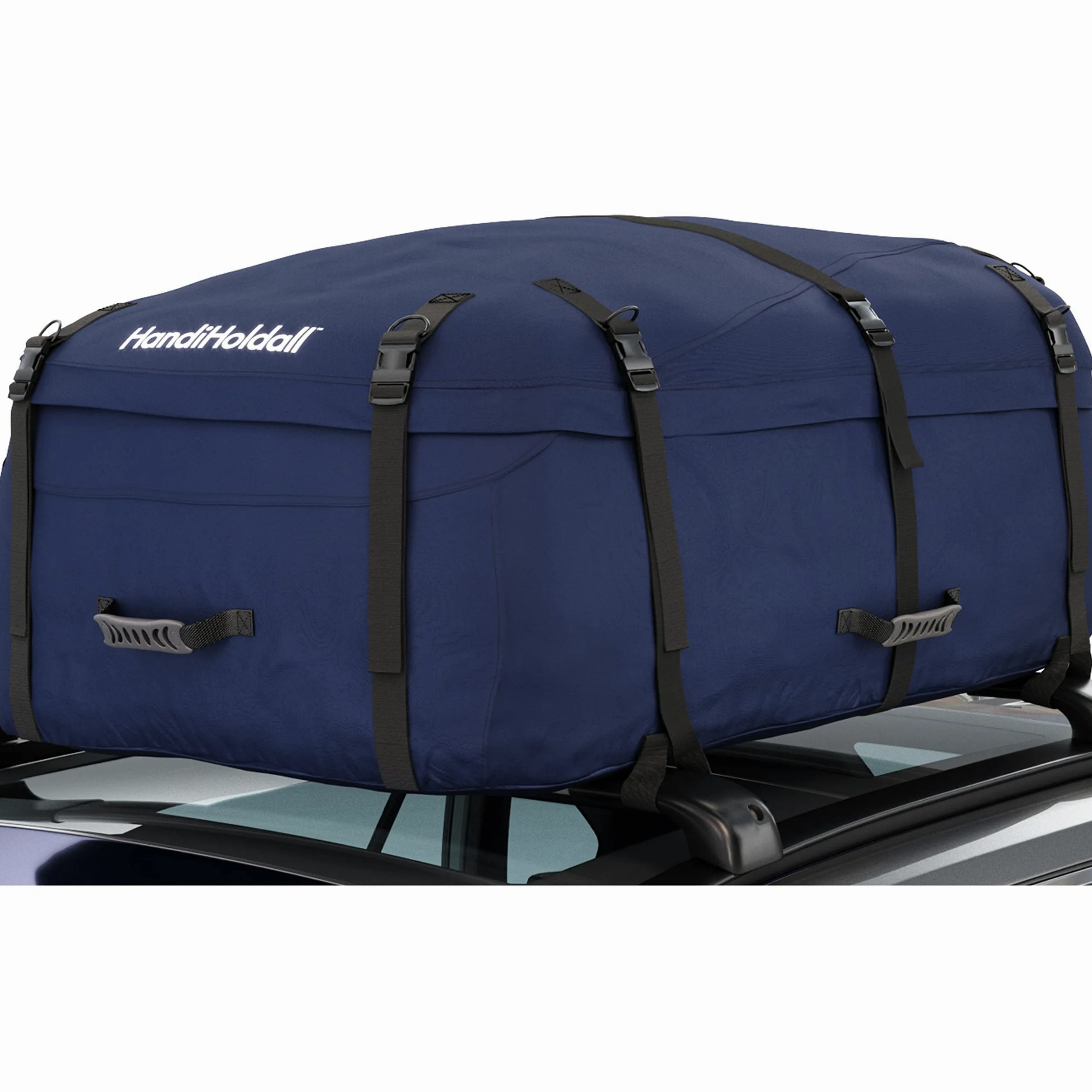 HandiWorld HHOLDALLWR330 HandiHoldall Grande Borsa da Tetto; Pieghevole Resistente alle Intemperie con Base Solida; Blu Navy; 330 Litri