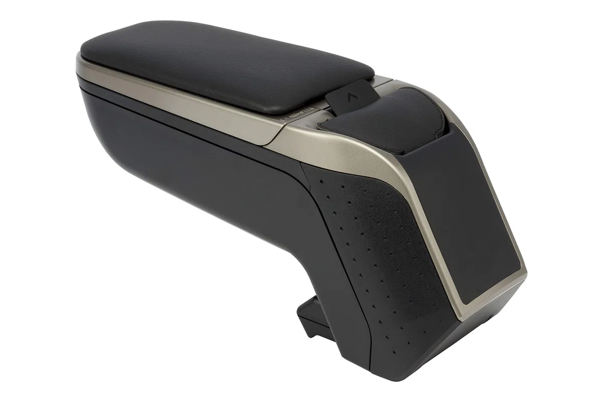 Bracciolo specifico nero/grigio Armster 2 per Nissan Juke f15 (2010-), con vano portaoggetti e ripiegabile