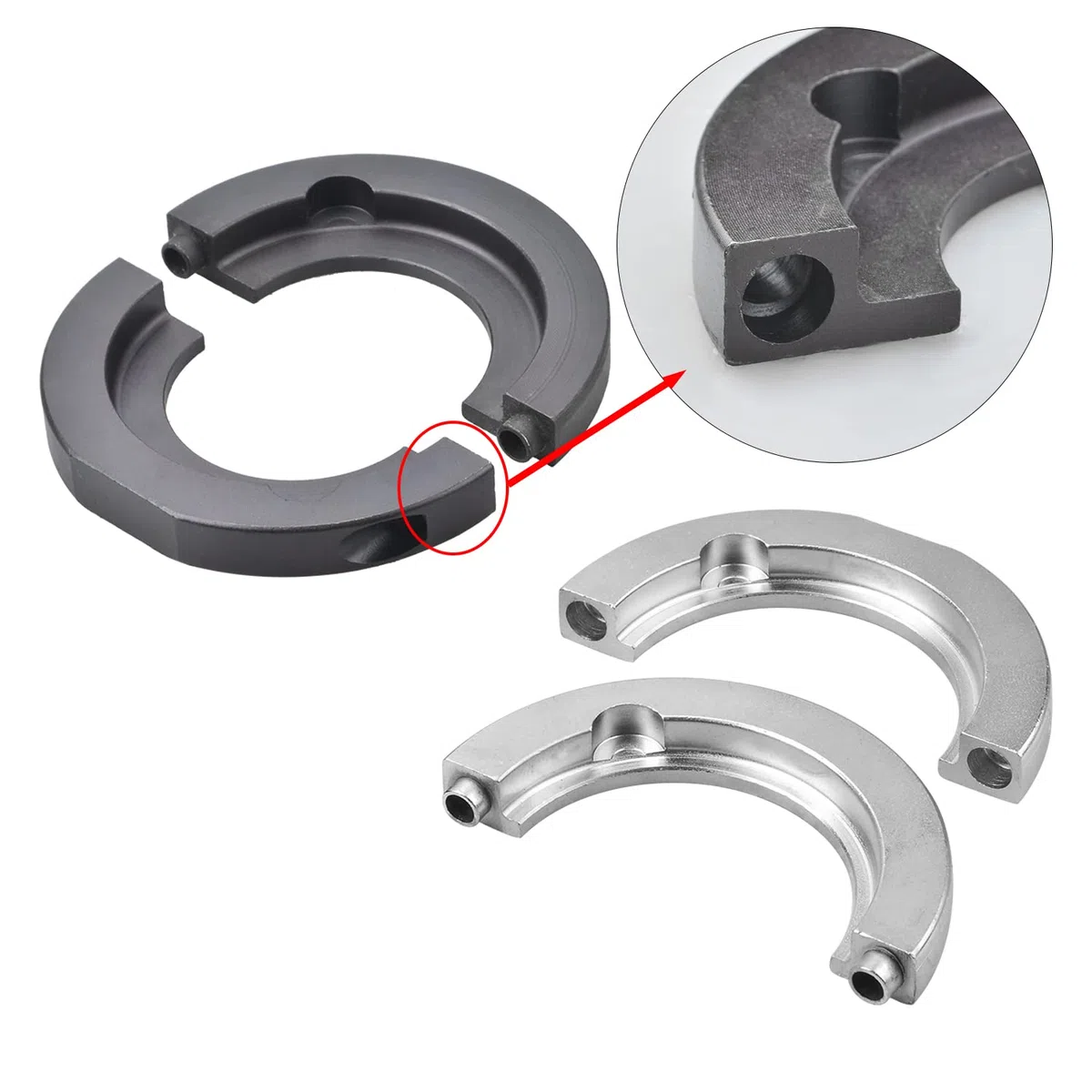 Strumento per la rimozione del Cuscinetto della Ruota Anteriore da 85 mm, Kit di rimozione del mozzo estrattore per pressa per Cuscinetti della Ruota, Compatibile con VW T5 Touareg
