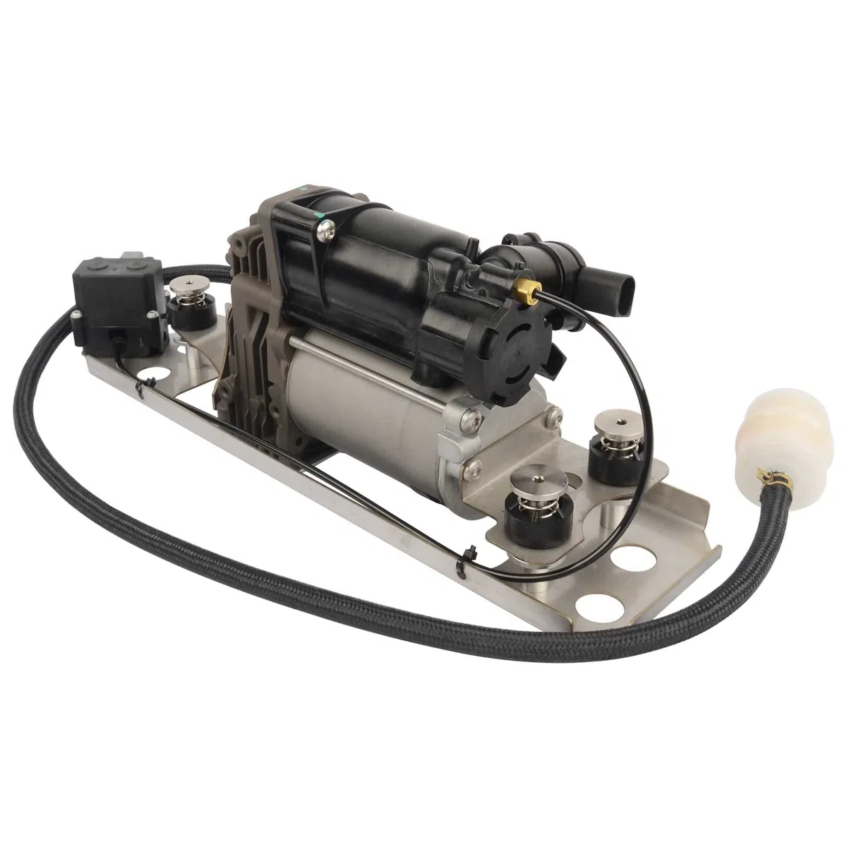 Bisenya Pompa compressore a molla ad aria con supporto 37106793778 37206792855 compatibile con 5 Touring E61 2004-2010