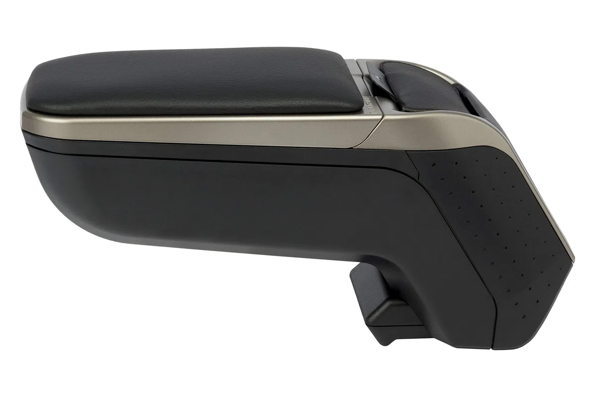 Bracciolo specifico nero/grigio Armster 2 per Nissan Juke f15 (2010-), con vano portaoggetti e ripiegabile