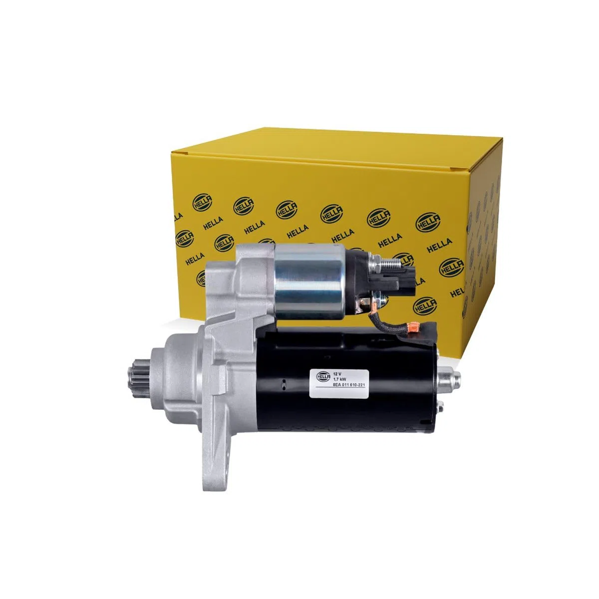 HELLA 8EA 011 610-221 Motorino d'avviamento - 12V - 1.7KW - per es. VW Golf V (1K1)