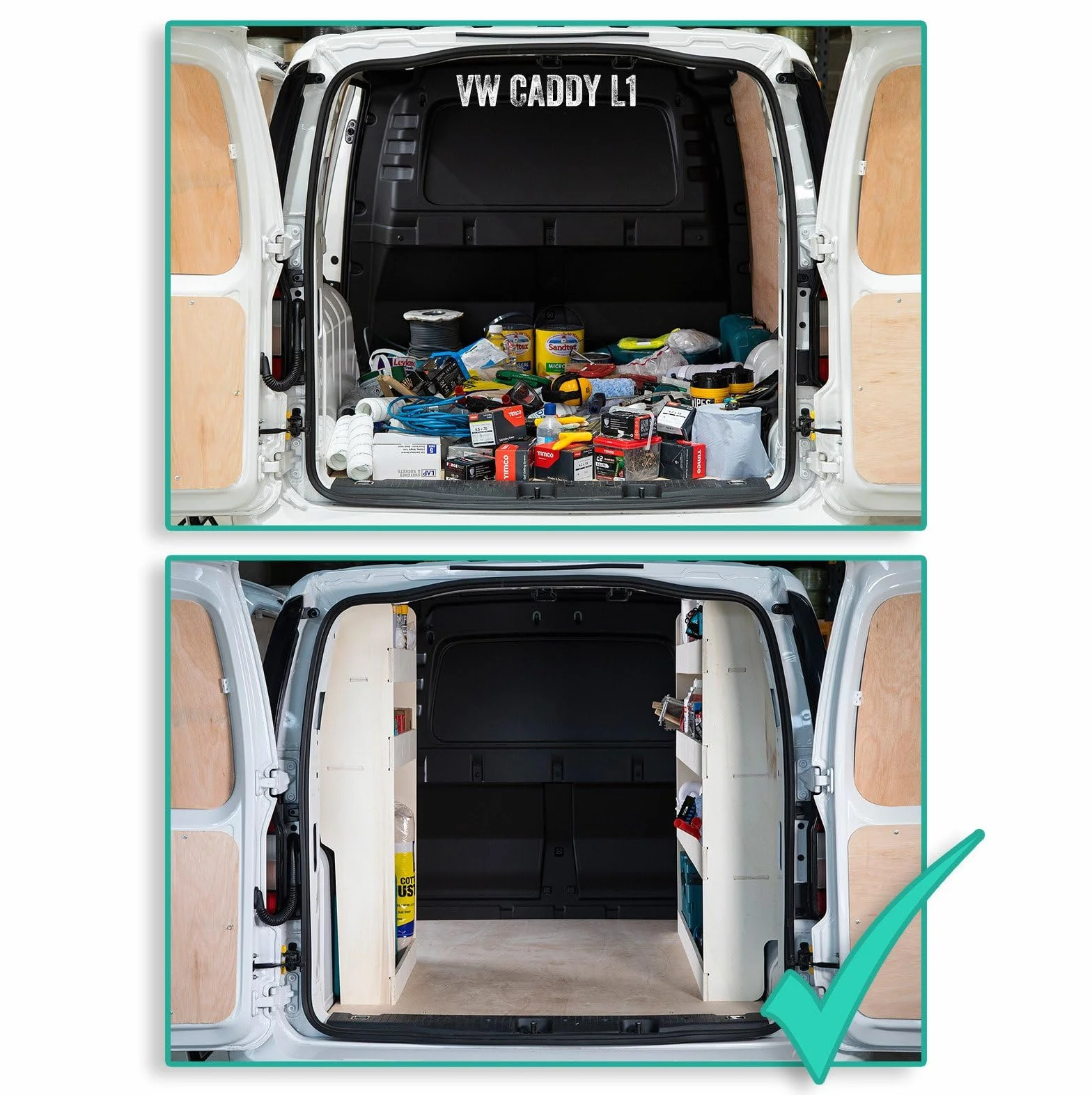 VANIFY - Scaffali per Furgone Ford Connect L1 2014+ lado del Conductor
