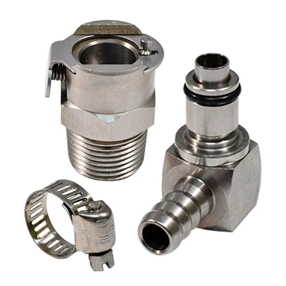 Doppio connettore pompa di scarico rapida per benzina Kit di riparazione Pompa di carburante in metallo Compatibile con BMW R1200GS ADV R1200RT S1000RR K1200R K1300R K1600GTL HP4 Rninet