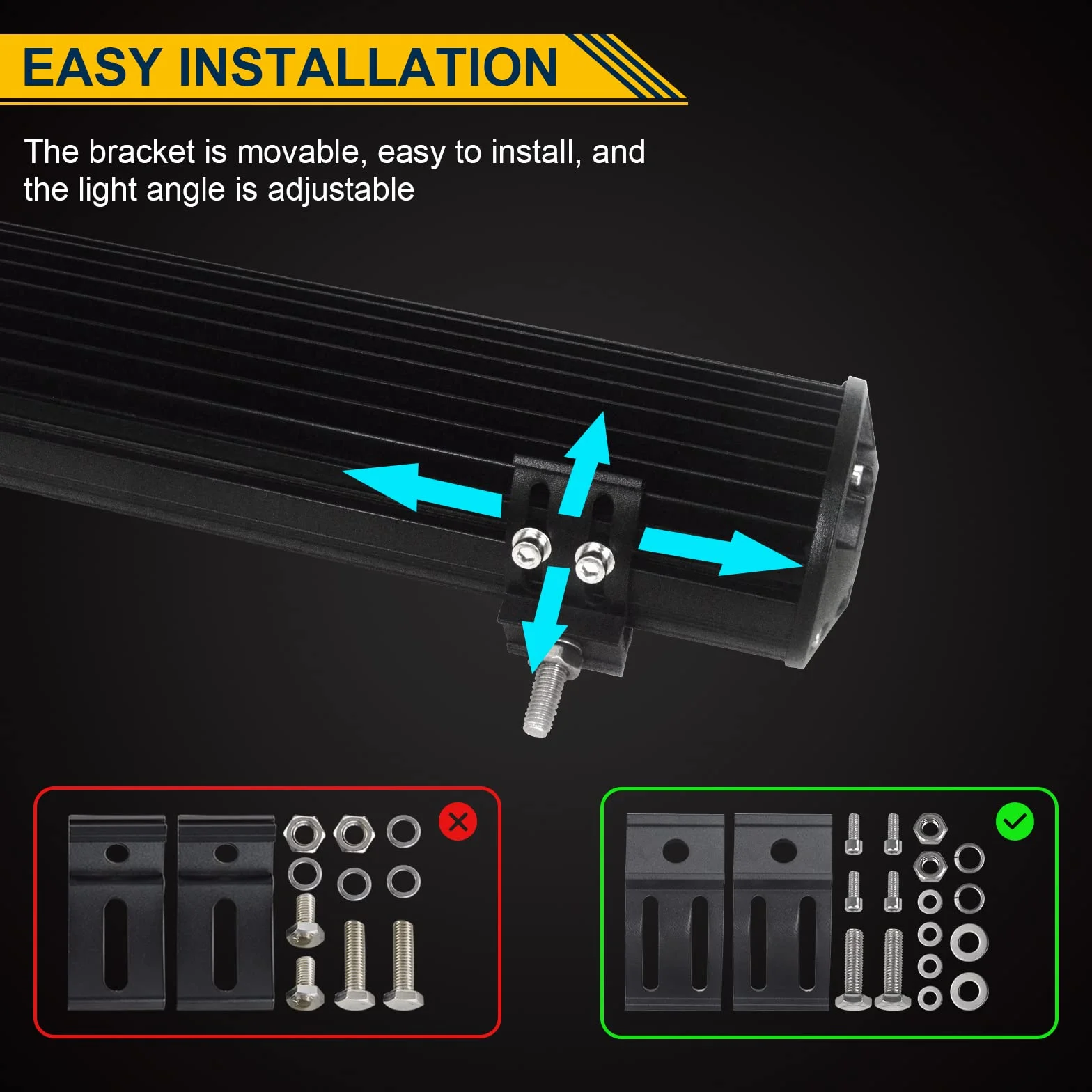RIGIDON Barra Led Fuoristrada 30cm 12 Pollici 240W Barra Luce Led Con 12V Cablaggio, Lampade Luci di Guida per 4x4 Offroad Auto Trattore Camion SUV UTE ATV Barca Veicoli, 6000K Bianco