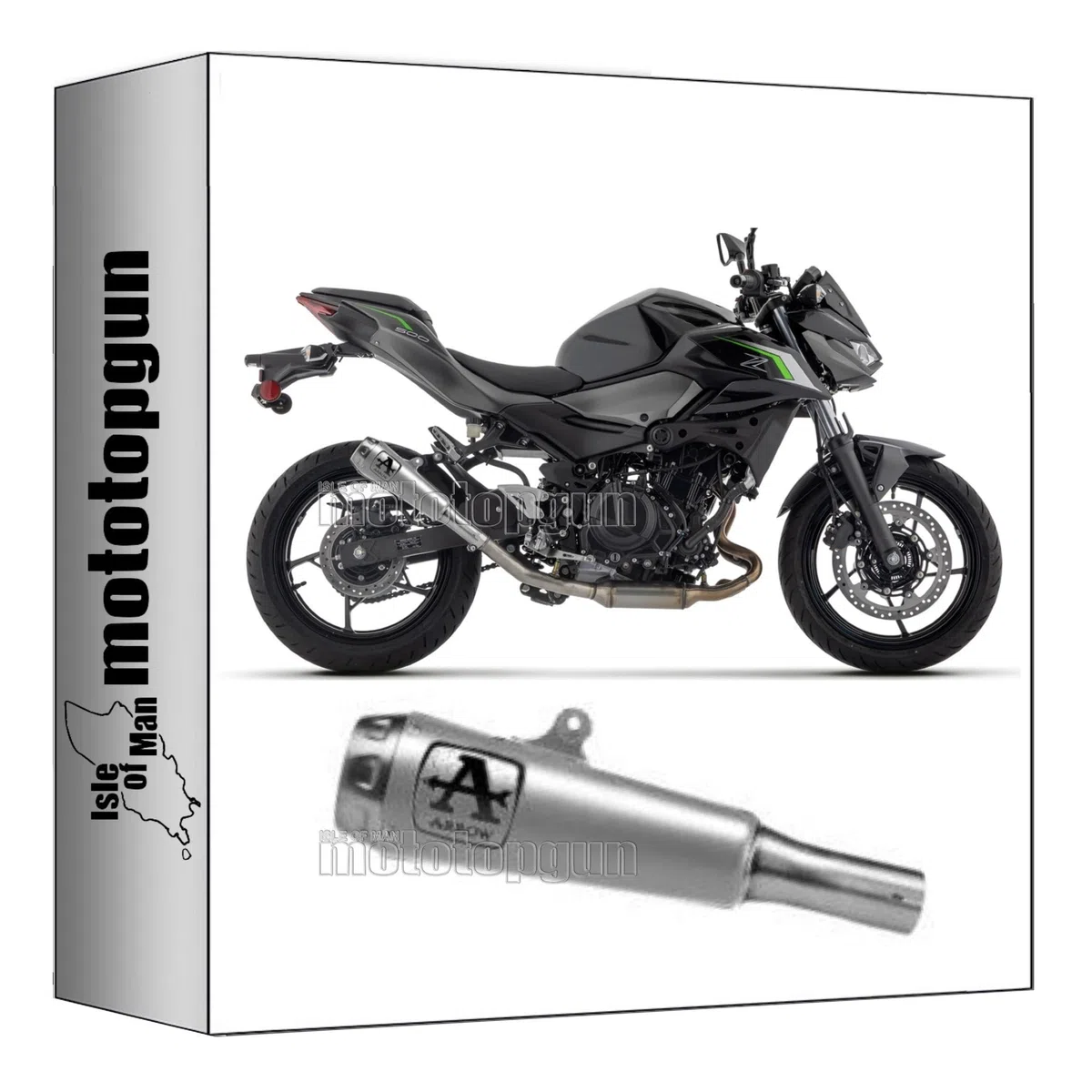 arrow scarico omologato pro-race nichrom compatibile per kawasaki z-500 z500 2026 mototopgun std 71967pri