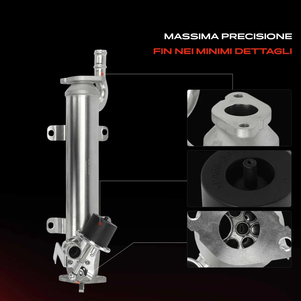 Frankberg Valvola EGR Radiatore Ricircolo dei gas di scarico Compatibile con Beetle Cabriolet III CC Golf III 2.0L Diesel 2003-2021 03L131512B