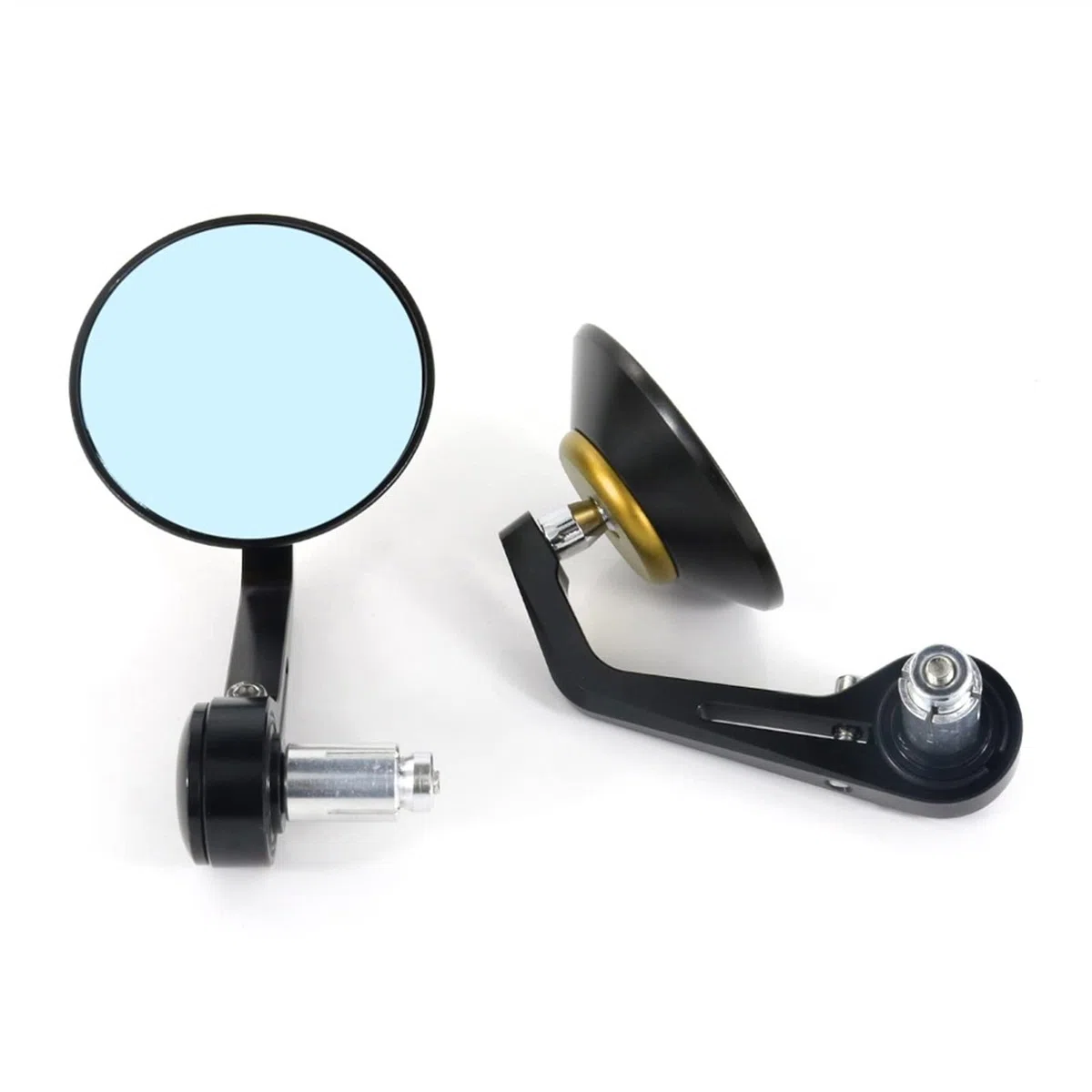 Specchietti per Ducati Scrambler 800 2015 2016 2017 2018 Scrambler 1200 Moto Posteriore Vista Laterale Specchi Maniglia Bar End Specchi (Color : Nero)