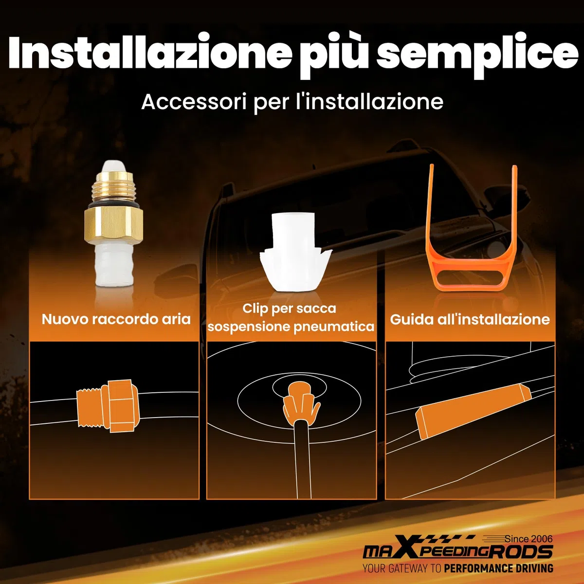 maXpeedingrods Molla Pneumatica ad Aria Posteriore Sinistro o Destro Sospensione Pneumatica Airmatic Ammortizzatori ad Aria per Mercedes-Benz Class E T-Model S211 2003-2009 A2113200925