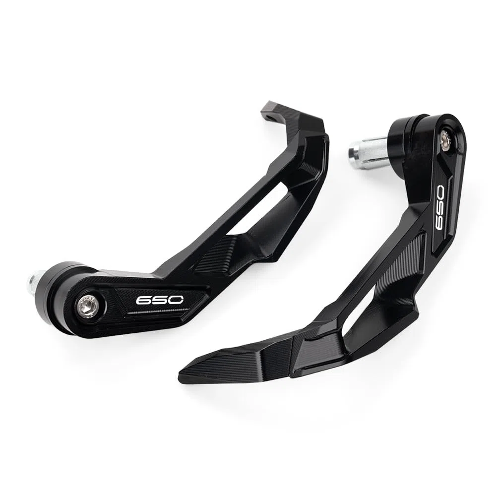 Adatto per Z650 Z 650 Ninja650 Ninja 650 650R 2017-2025 2024 Protezione per manopole in alluminio per moto, leva freno, leva frizione, protezione per manopole (Nero)