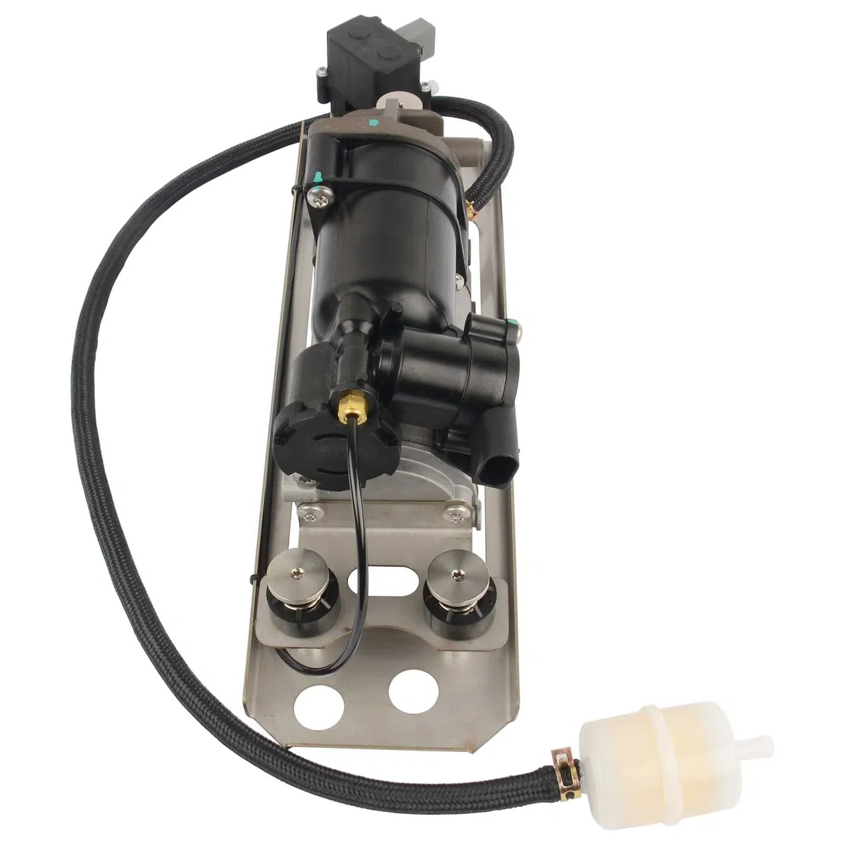 Bisenya Pompa compressore a molla ad aria con supporto 37106793778 37206792855 compatibile con 5 Touring E61 2004-2010