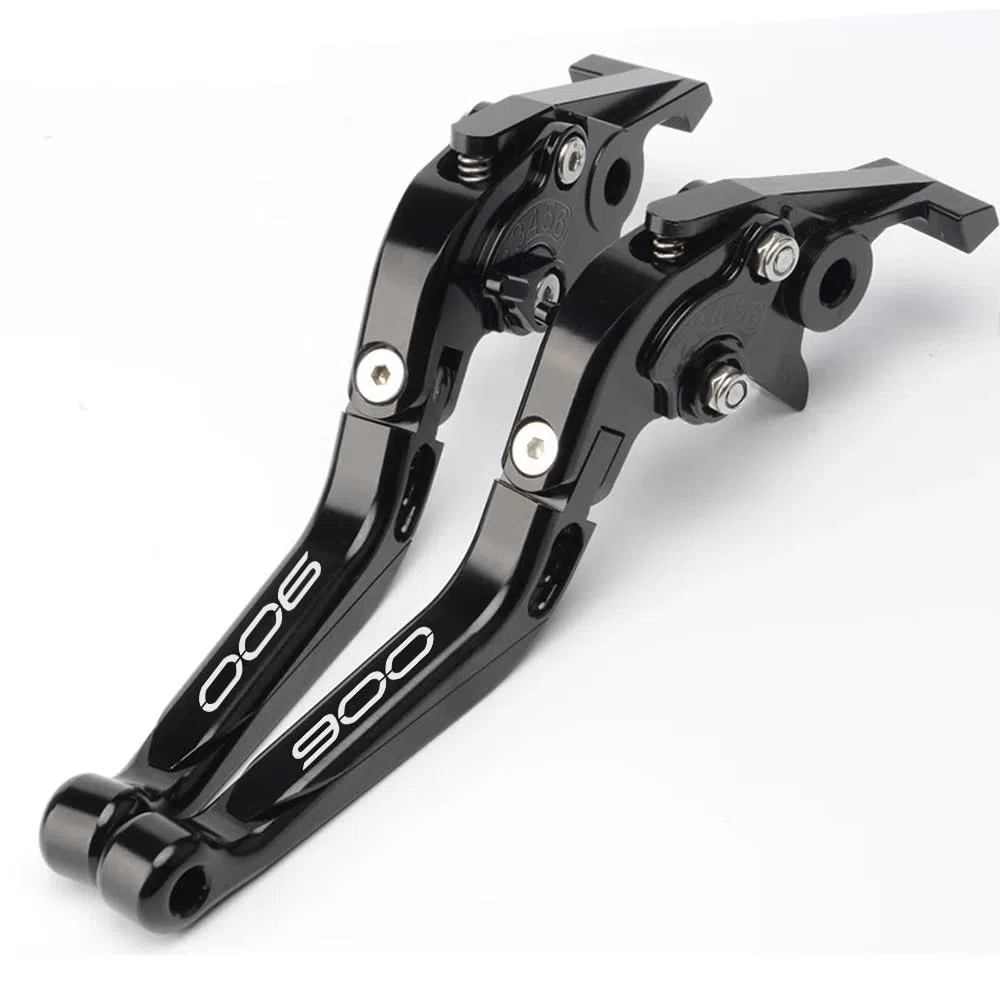 Compatibilità con Z900 Z 900 2025 Manello regolabile CNC della motocicletta Levera freno Levera frizione Z900 Manello pieghevole estendibile (pieno nero)