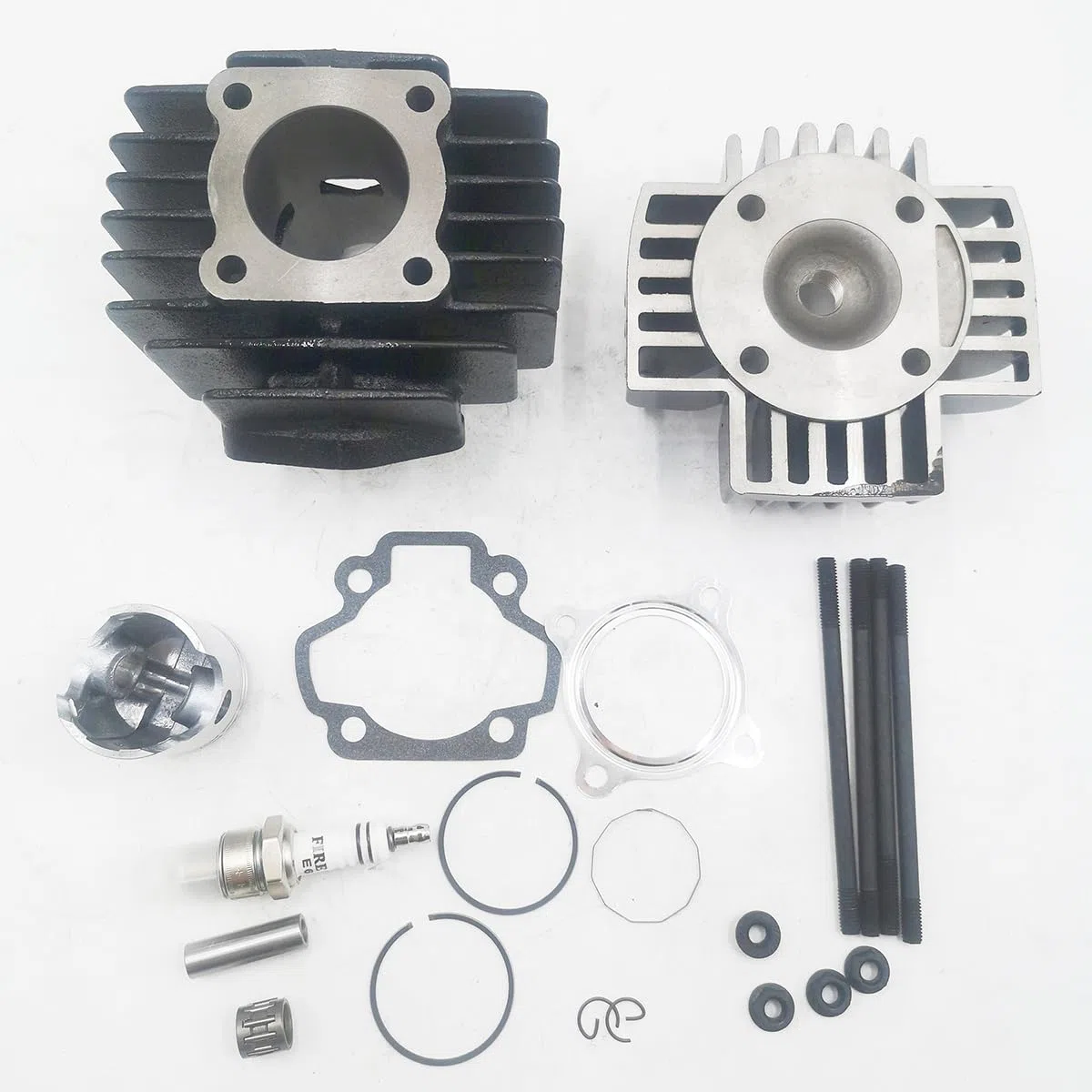 Kit guarnizione testa pistone cilindro adatto per Yamaha per PW 50 PW50 QT QT50 60CC KIT BIG BORE SET CILINDRO PISTONE GUARNIZIONE TESTA