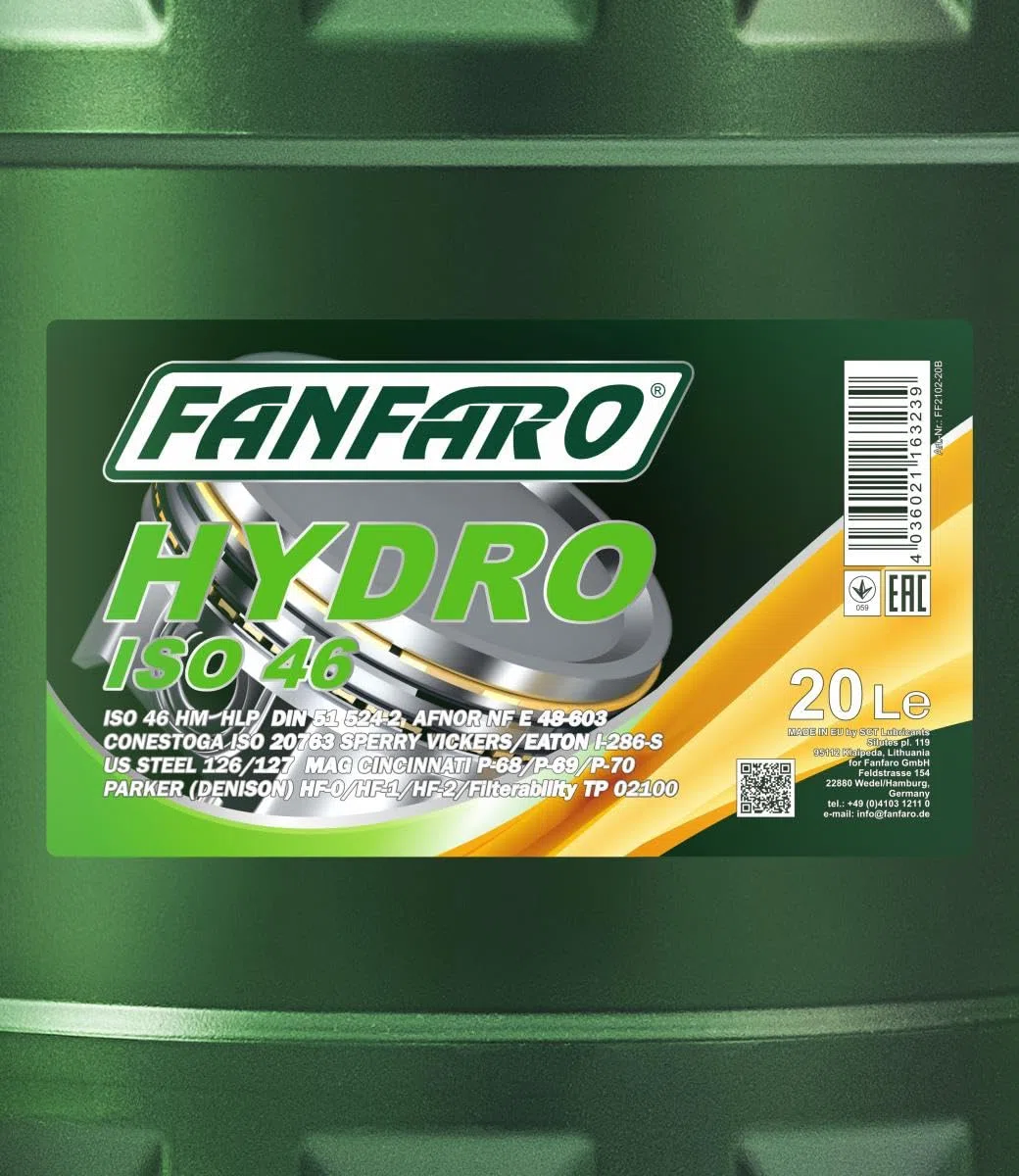 FANFARO FF2102-20 Olio idraulico 20L