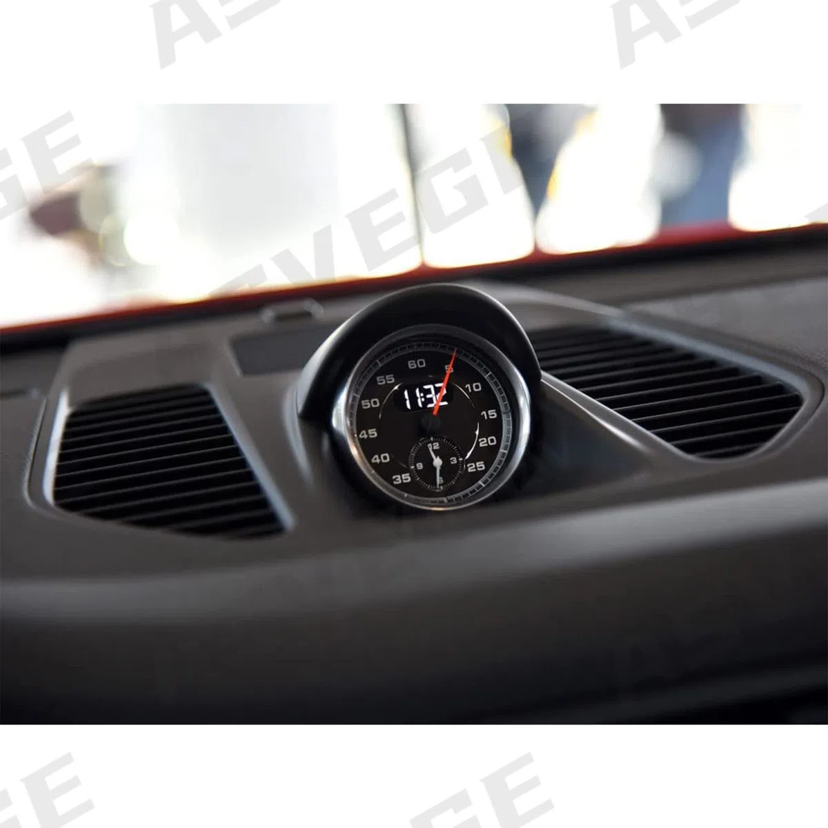 Sport Cronometro Cronometro Pannello per Porsche 911 991 2013-2019, Copertina nera e orologio nero