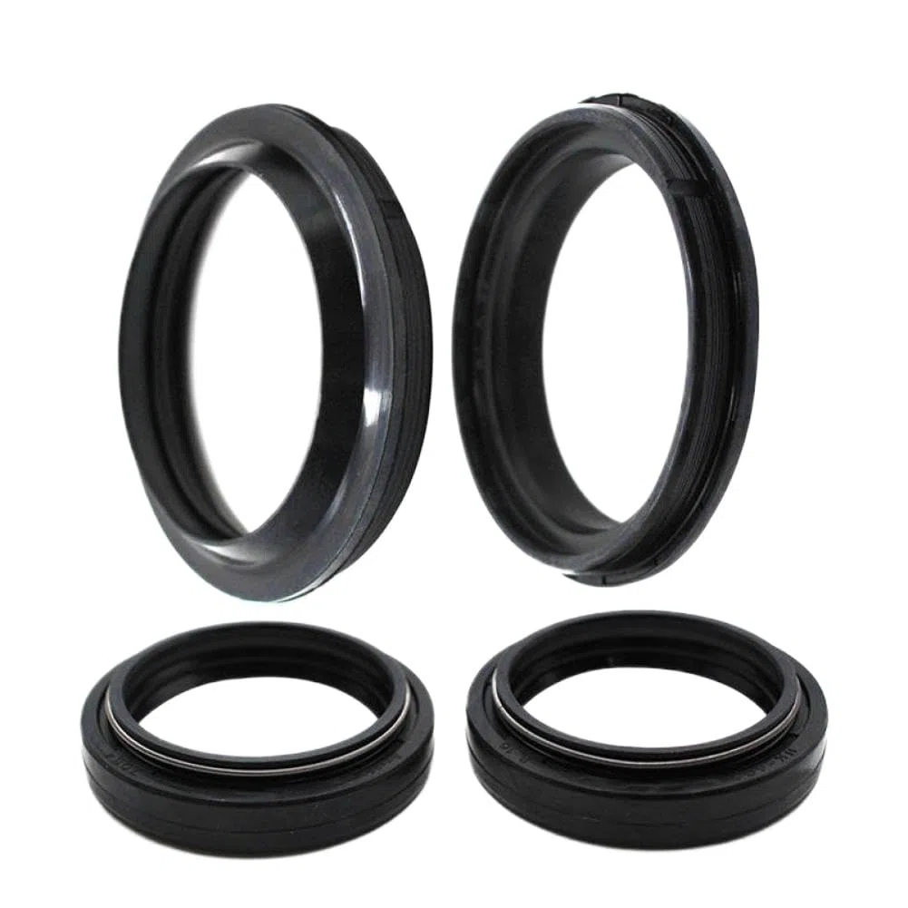 Paraolio ammortizzatore forcella anteriore 37x49x8 37 49 8 compatibile con VT500C VFR400 NC21 VT 500 C VFR 400(Oil and Dust Seal)