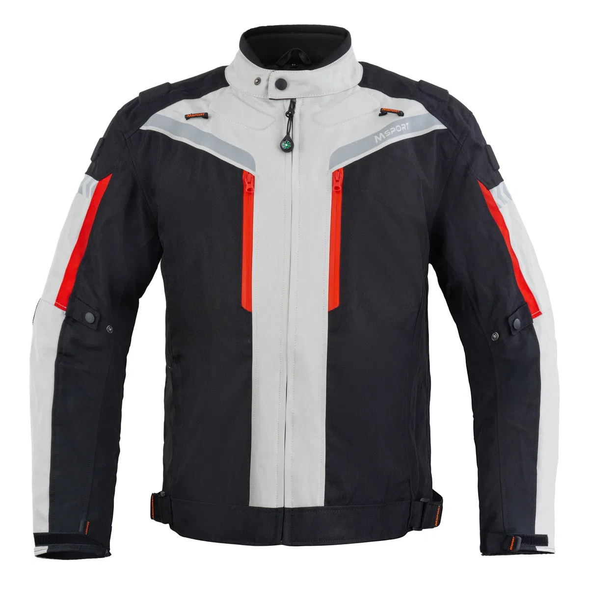 Msport Giacca Moto da Uomo 4 Stagioni Impermeabile Antivento con Fodera Termica Rimovibile e Protezioni CE Integrate
