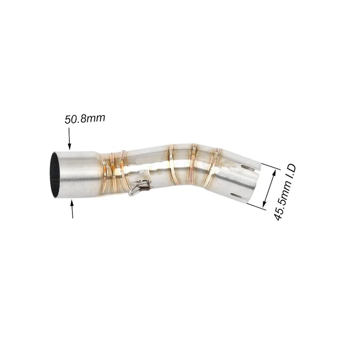 Silenziatore Scarico Moto Per CFMOTO 700 CLX 2020-2024 Per Heritage 700 Scarico Moto Centrale 51mm Slip-on(Link Pipe Sets)