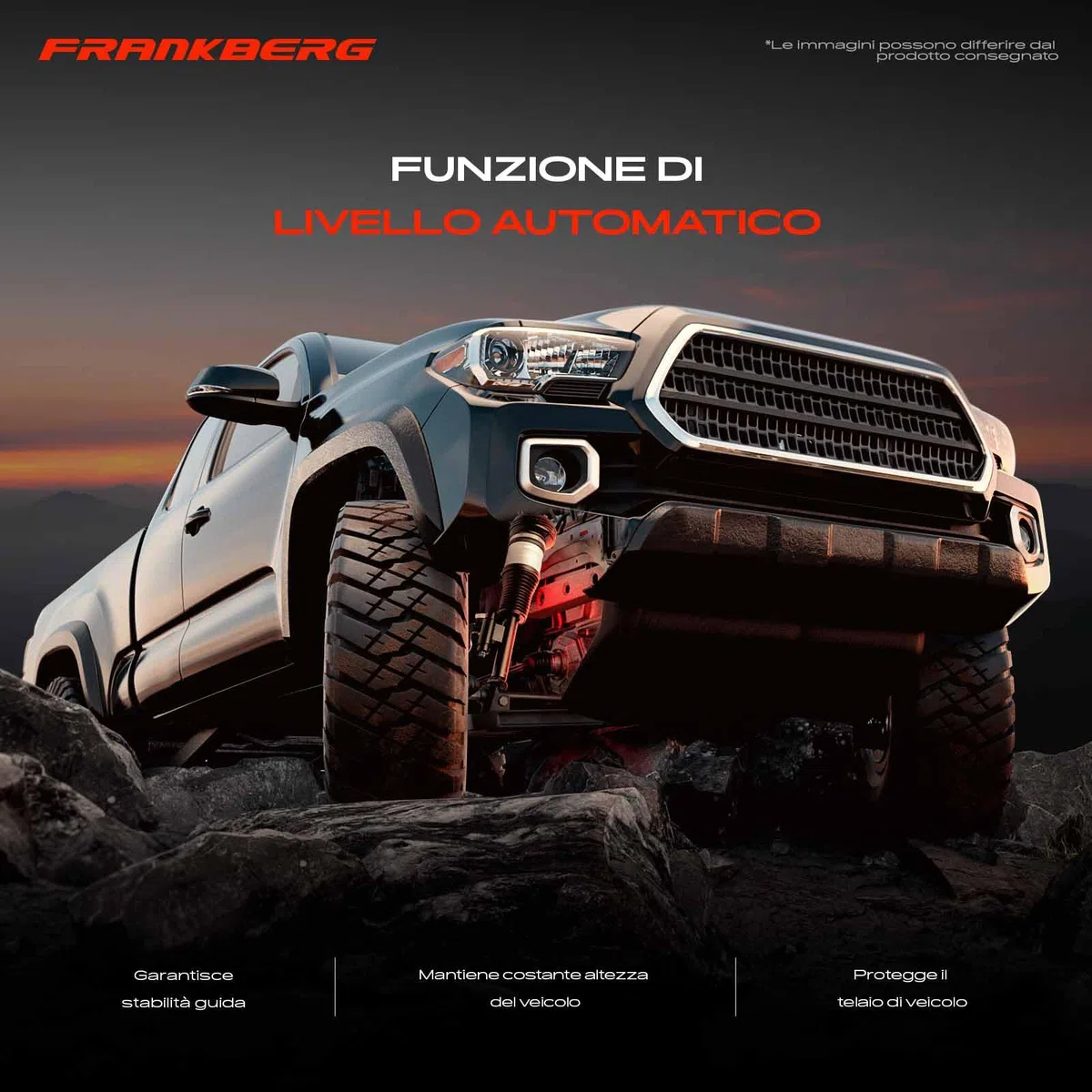 Frankberg 1 ammortizzatore ad aria con ADS anteriore compatibile con X164 GL320 GL350 GL500 W164 ML280 ML320 ML450 3.0L-6.2L 2005-2012