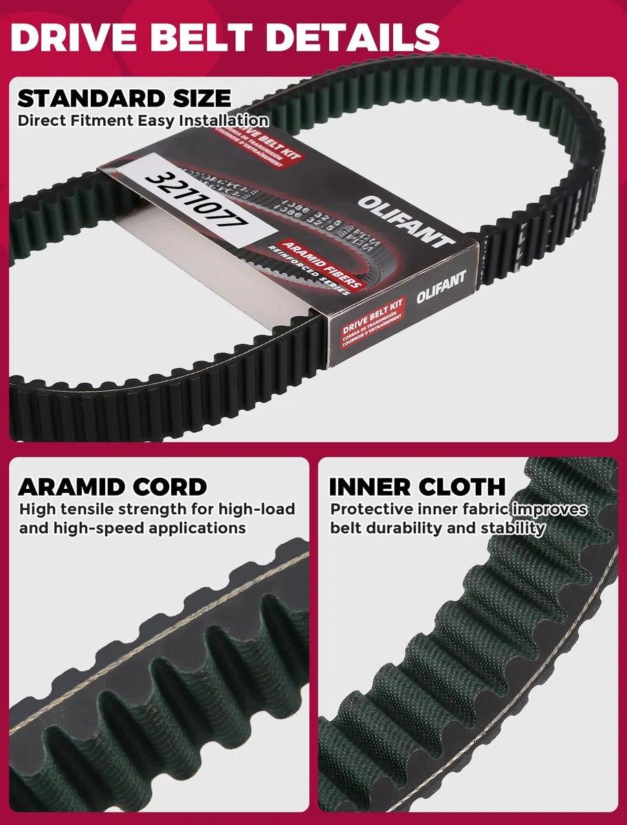 Cinghia di trasmissione per Polaris Sportsman 500 335 400 450 Scrambler 500 Ranger 500 Magnum Trail Blazer Trail Boss Big Boss Worker Xpress Xplorer Hawkeye 250 300 325 330 350 400 500 3211077 048 2