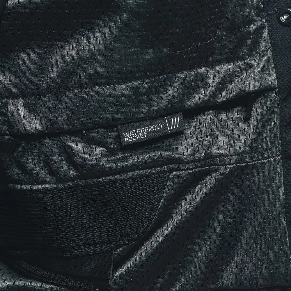 Dainese - Air Frame 3 Tex Jacket, Giacca da Moto Estiva in Tessuto, con Fodera Antivento, Nero, 48
