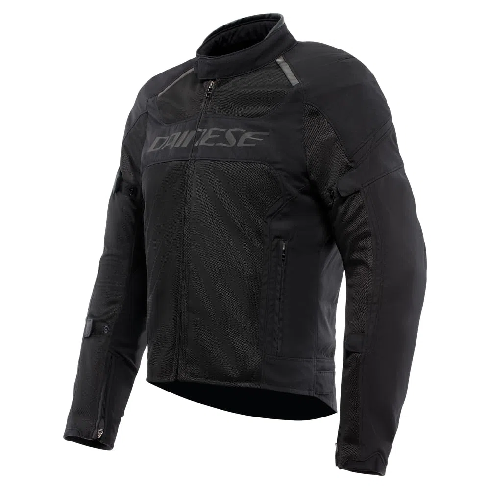 Dainese - Air Frame 3 Tex Jacket, Giacca da Moto Estiva in Tessuto, con Fodera Antivento, Nero, 48