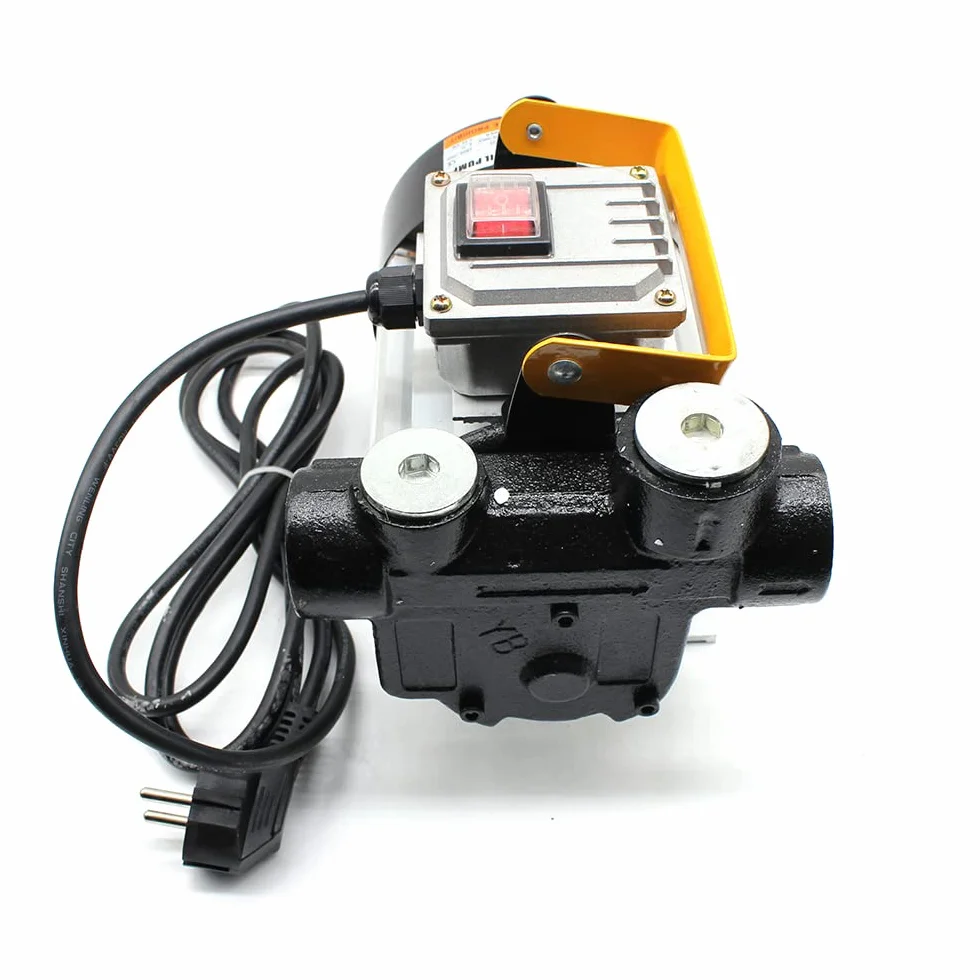 MINRS Pompa diesel, 230 V, 550 W, pompa per olio combustibile, 60 l/min, eccellente dissipazione del calore con filtro, impugnatura ergonomica, adatta per auto, fattorie, camion