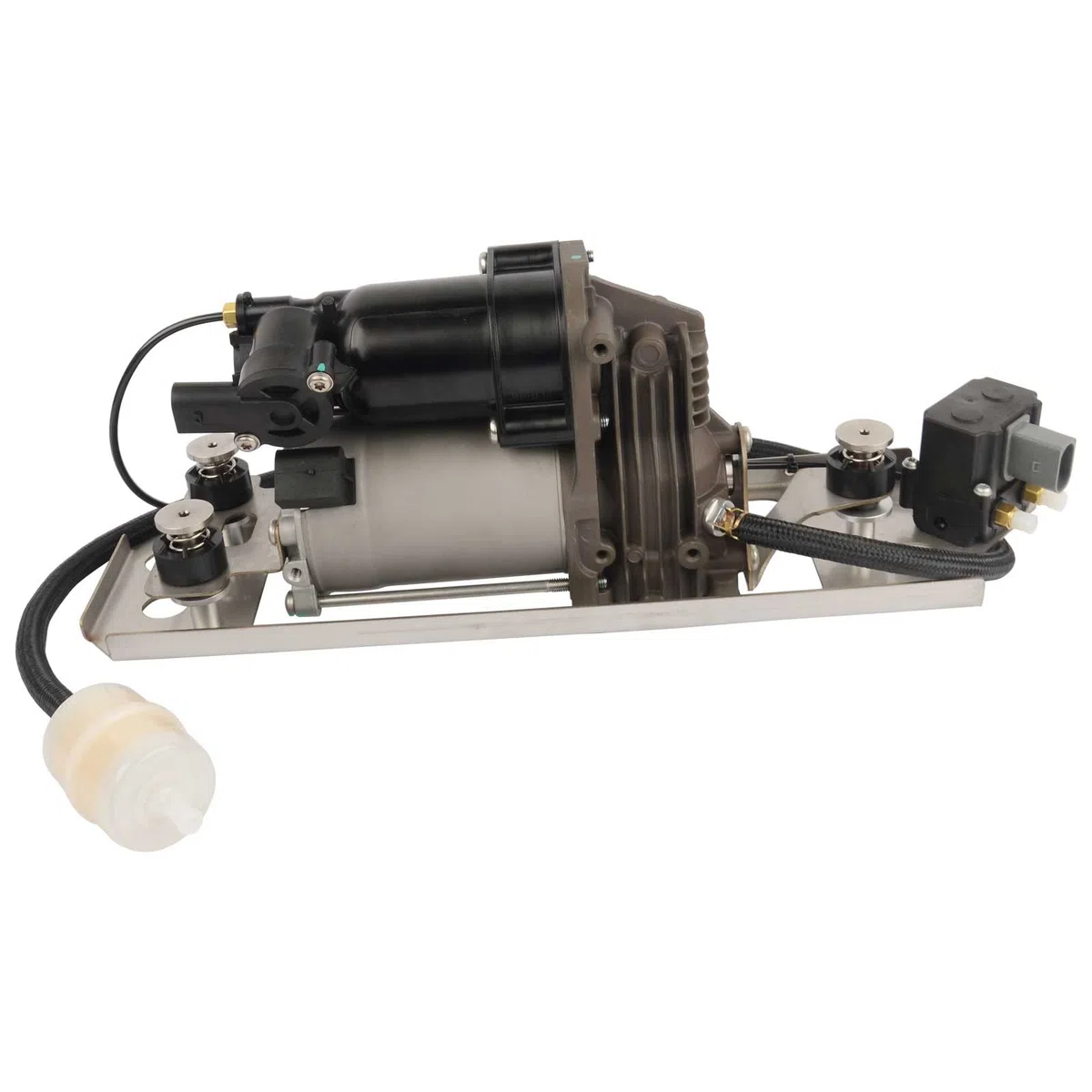 Bisenya Pompa compressore a molla ad aria con supporto 37106793778 37206792855 compatibile con 5 Touring E61 2004-2010